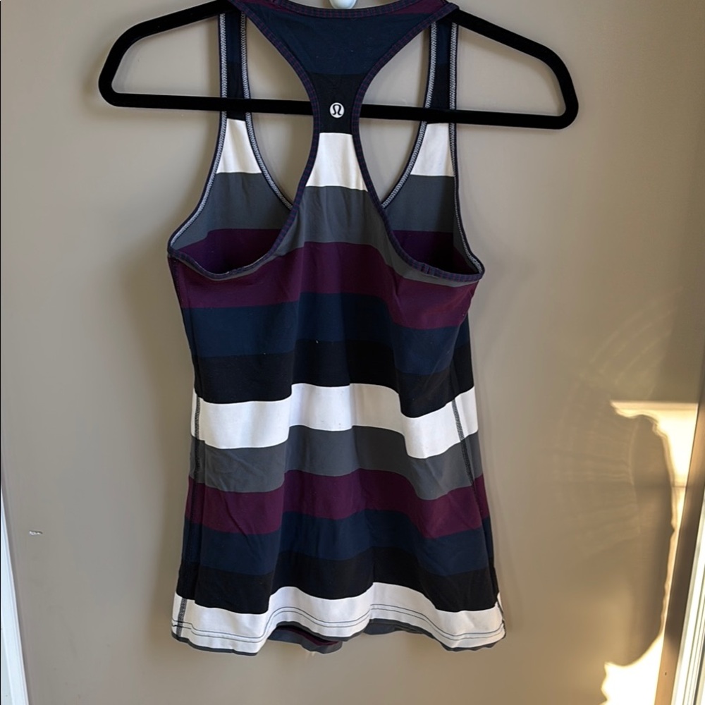 Lululemon Striped Racerback Tank Top - Picture 2 of 4